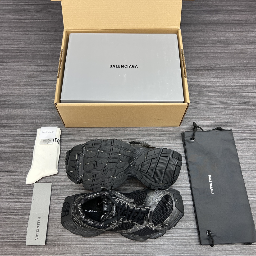 Balenciaga 原單黑迷彩老爹鞋男款 織紋鞋面 街頭感十足| 7 Balenciaga 原單黑迷彩老爹鞋男款 織紋鞋面 街頭感十足