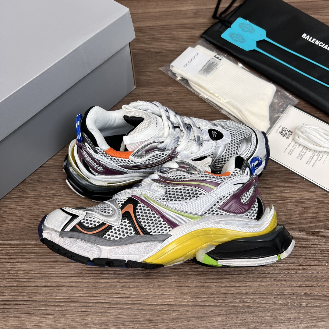 Balenciaga A貨男士白銀橘撞色運動鞋 多層次拼接設計 運動時尚兼具| 14 Balenciaga A貨男士白銀橘撞色運動鞋 多層次拼接設計 運動時尚兼具