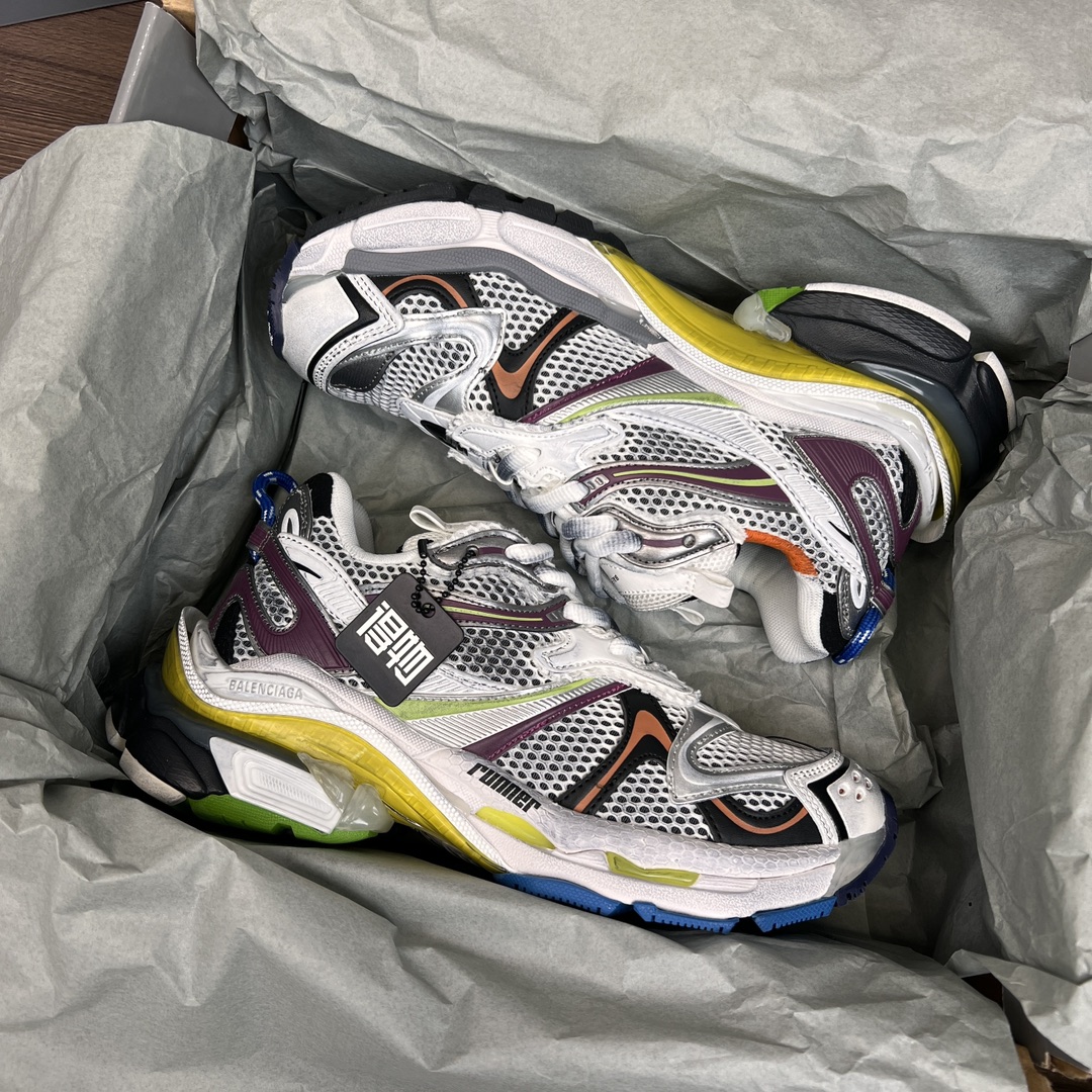 Balenciaga A貨男士白銀橘撞色運動鞋 多層次拼接設計 運動時尚兼具| 11 Balenciaga A貨男士白銀橘撞色運動鞋 多層次拼接設計 運動時尚兼具