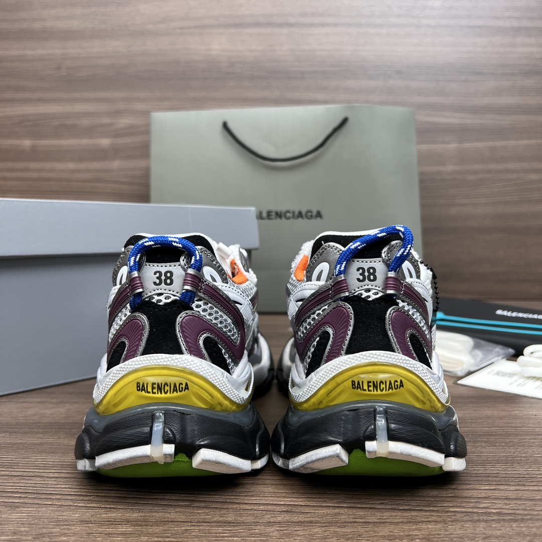 Balenciaga A貨男士白銀橘撞色運動鞋 多層次拼接設計 運動時尚兼具| 8 Balenciaga A貨男士白銀橘撞色運動鞋 多層次拼接設計 運動時尚兼具
