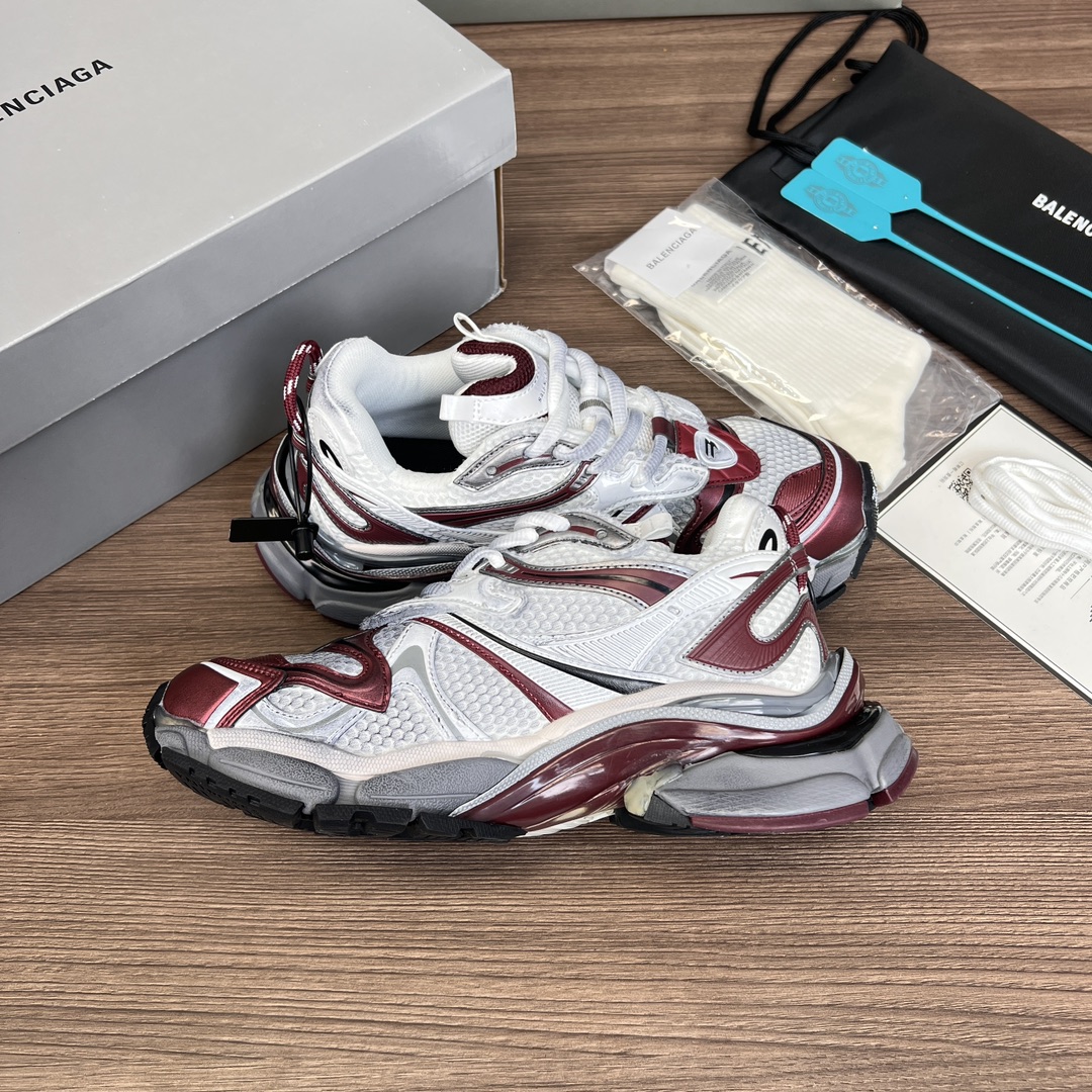 Balenciaga 高仿老爹鞋女款 酒紅拼色設計 潮流機能風厚底鞋| 14 Balenciaga 高仿老爹鞋女款 酒紅拼色設計 潮流機能風厚底鞋