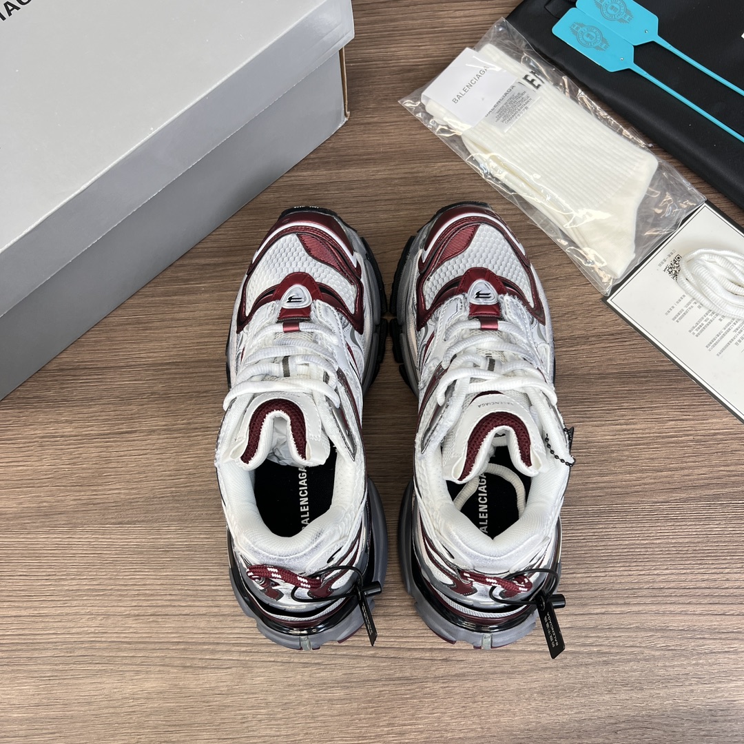 Balenciaga 高仿老爹鞋女款 酒紅拼色設計 潮流機能風厚底鞋| 13 Balenciaga 高仿老爹鞋女款 酒紅拼色設計 潮流機能風厚底鞋
