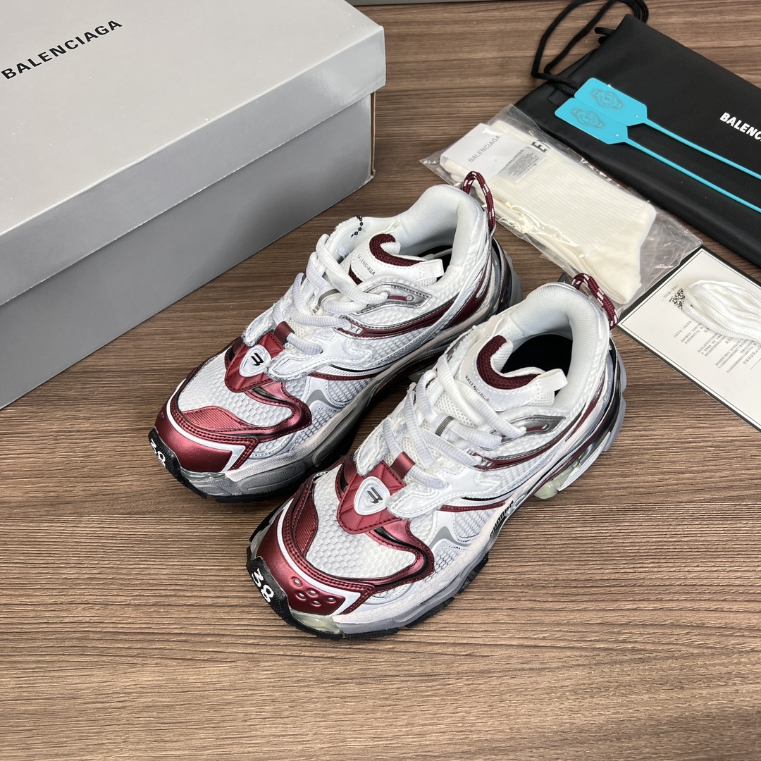 Balenciaga 高仿老爹鞋女款 酒紅拼色設計 潮流機能風厚底鞋| 12 Balenciaga 高仿老爹鞋女款 酒紅拼色設計 潮流機能風厚底鞋