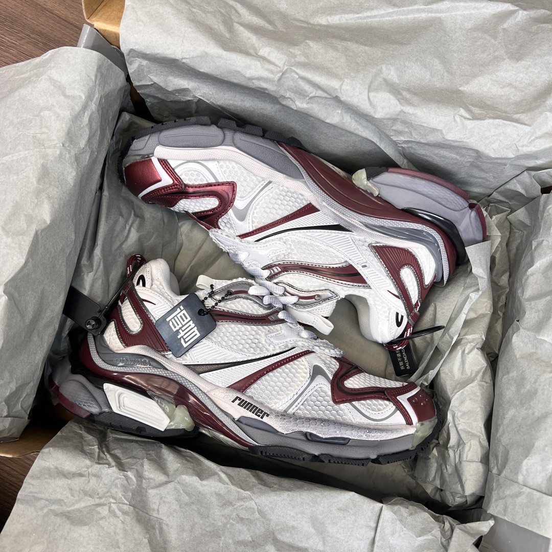 Balenciaga 高仿老爹鞋女款 酒紅拼色設計 潮流機能風厚底鞋| 11 Balenciaga 高仿老爹鞋女款 酒紅拼色設計 潮流機能風厚底鞋