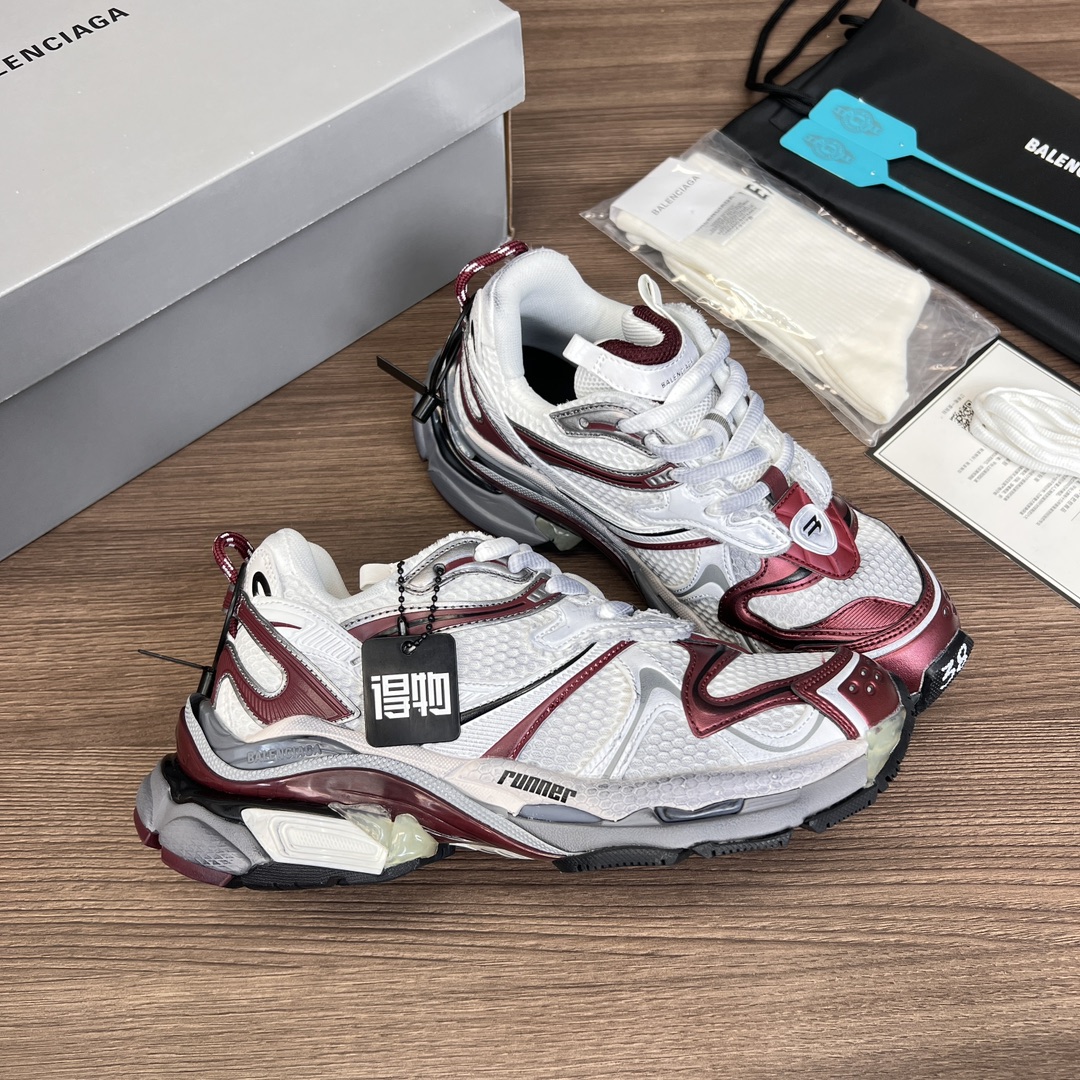 Balenciaga 高仿老爹鞋女款 酒紅拼色設計 潮流機能風厚底鞋| 10 Balenciaga 高仿老爹鞋女款 酒紅拼色設計 潮流機能風厚底鞋