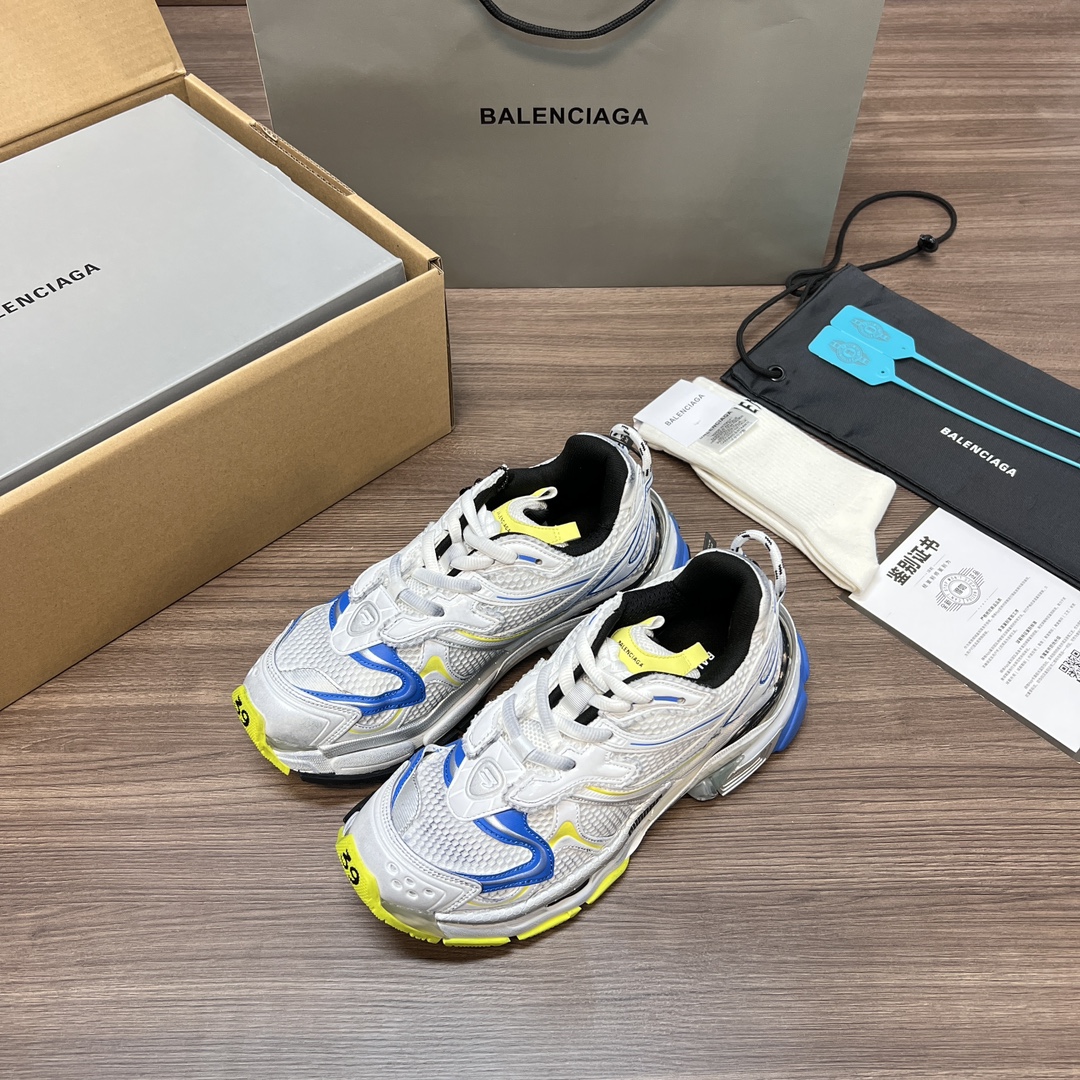 Balenciaga 高仿男款白藍黃配色運動鞋 活力撞色潮流跑鞋| 13 Balenciaga 高仿男款白藍黃配色運動鞋 活力撞色潮流跑鞋