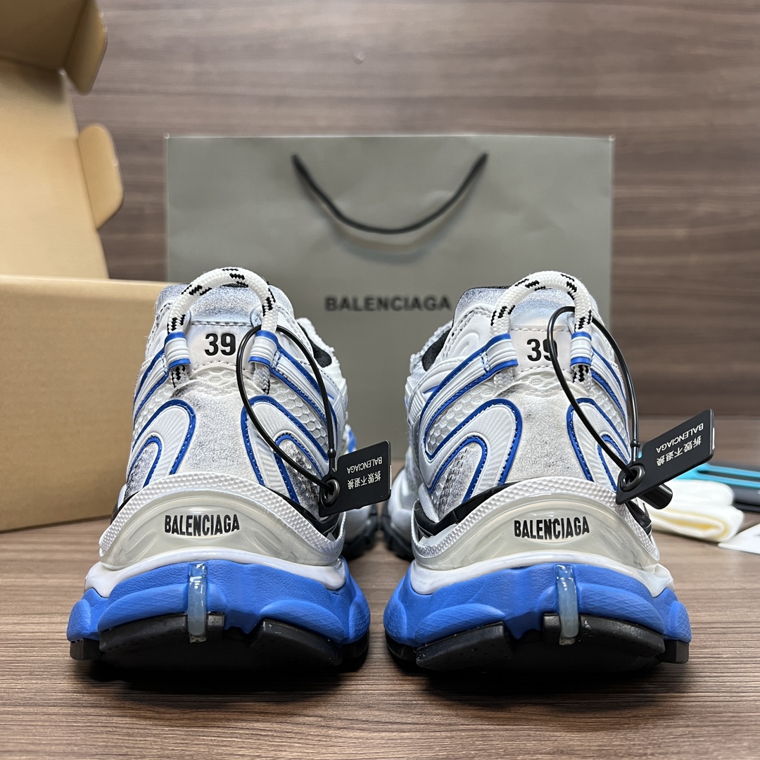 Balenciaga 高仿男款白藍黃配色運動鞋 活力撞色潮流跑鞋| 8 Balenciaga 高仿男款白藍黃配色運動鞋 活力撞色潮流跑鞋