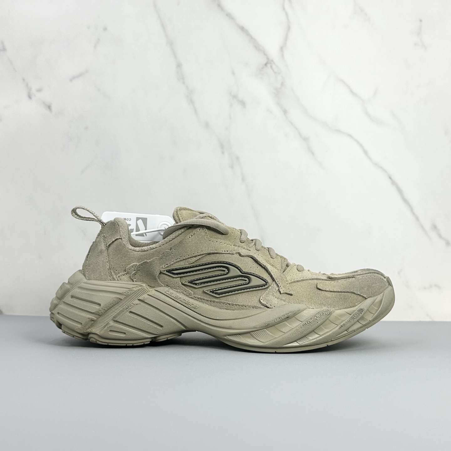 Balenciaga 原單復刻運動鞋 沙色麂皮男款極簡風格 高端質感首選