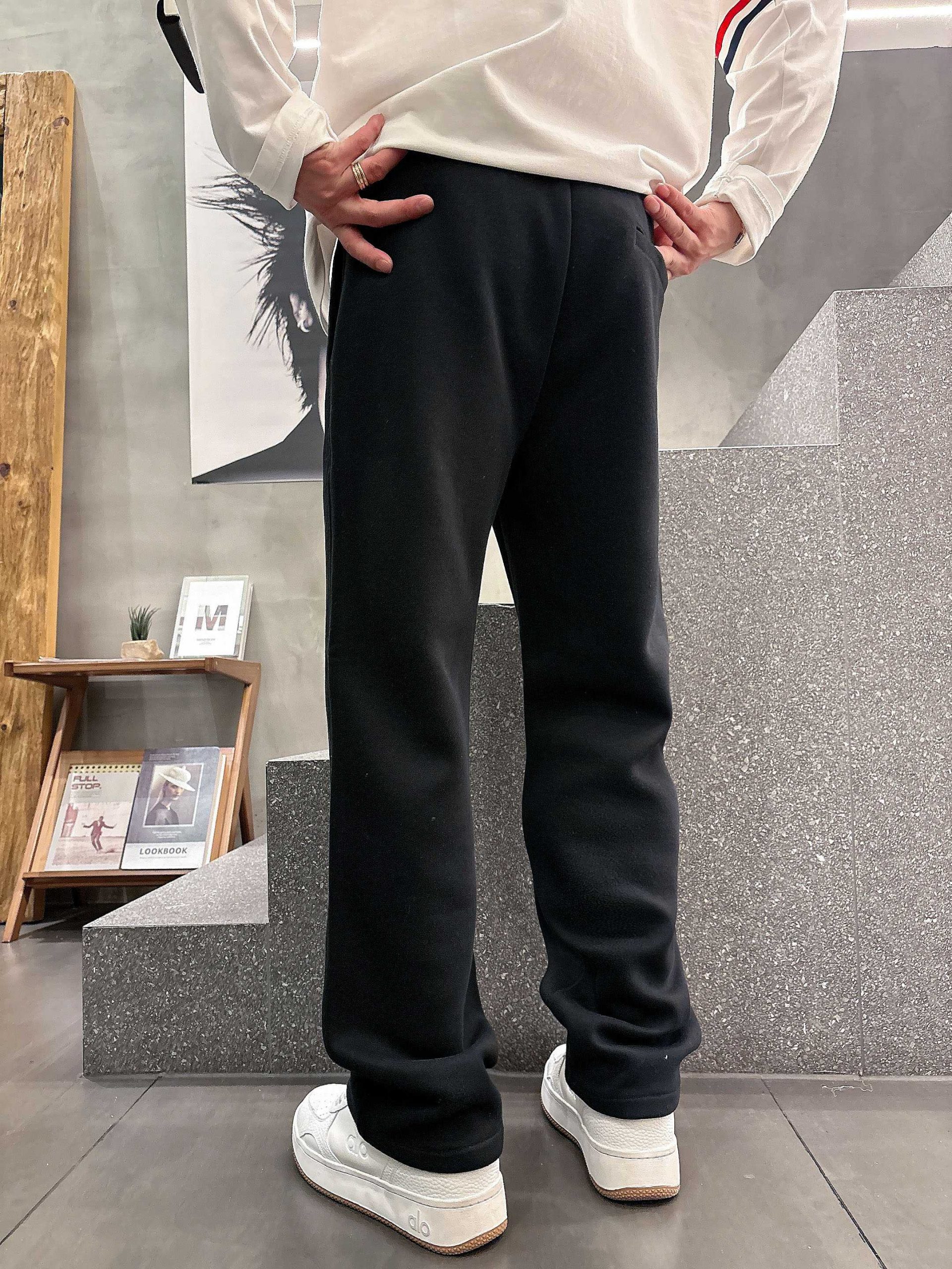 Balenciaga A貨運動褲男款 黑色LOGO直筒褲 潮流簡約設計| 10 Balenciaga A貨運動褲男款 黑色LOGO直筒褲 潮流簡約設計