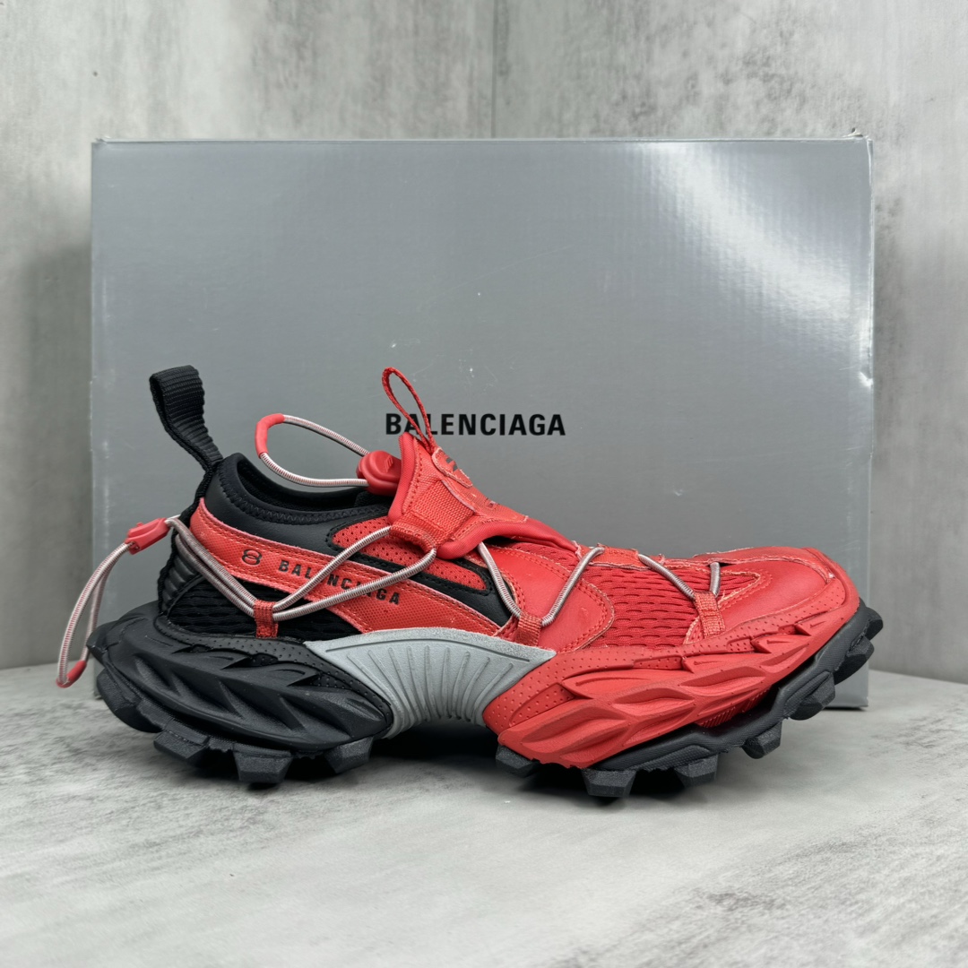 Balenciaga 高仿男士老爹鞋 紅黑拼接設計 街頭感十足| 6 Balenciaga 高仿男士老爹鞋 紅黑拼接設計 街頭感十足