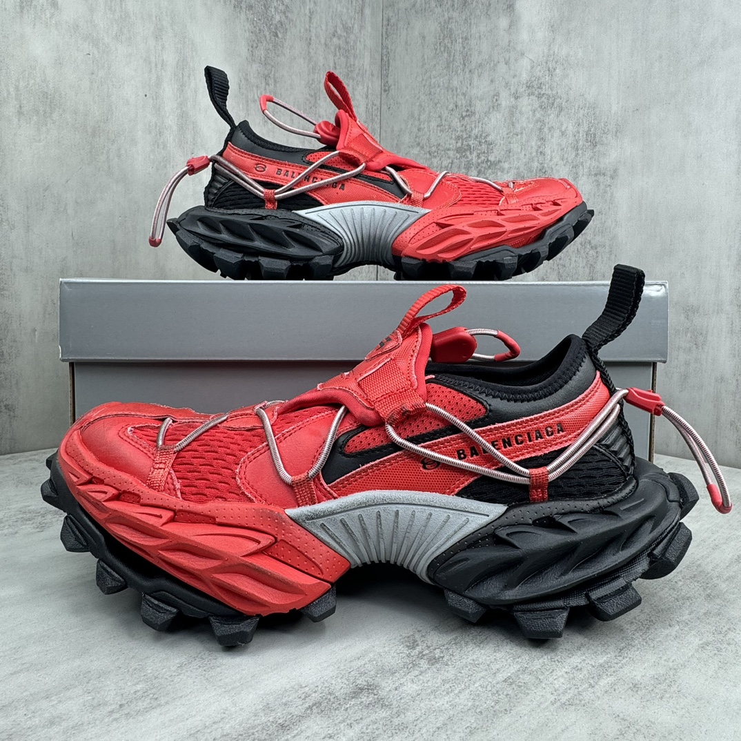 Balenciaga 高仿男士老爹鞋 紅黑拼接設計 街頭感十足| 7 Balenciaga 高仿男士老爹鞋 紅黑拼接設計 街頭感十足