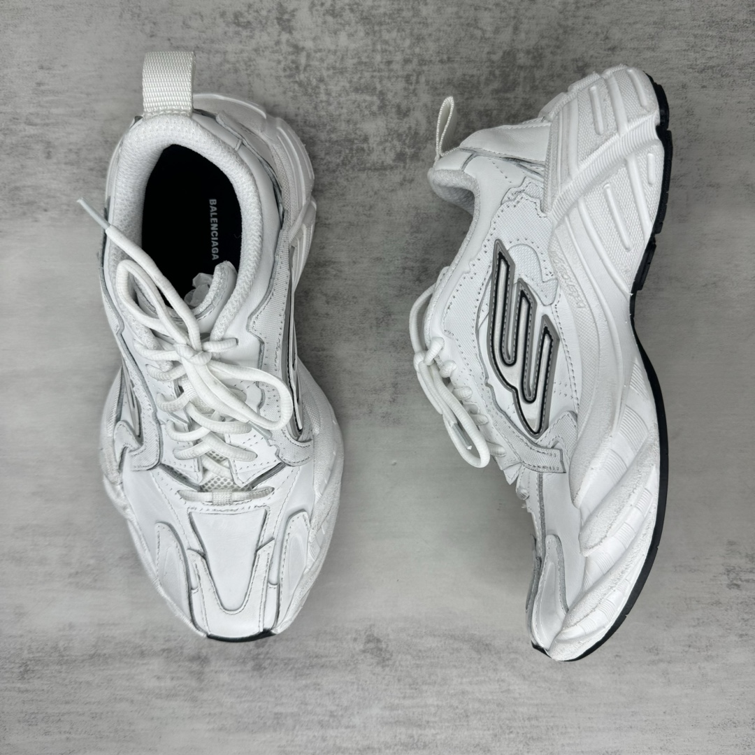 Balenciaga 高仿復古跑鞋 男款白色流線設計 簡約質感百搭｜歐美奢侈品精品推薦