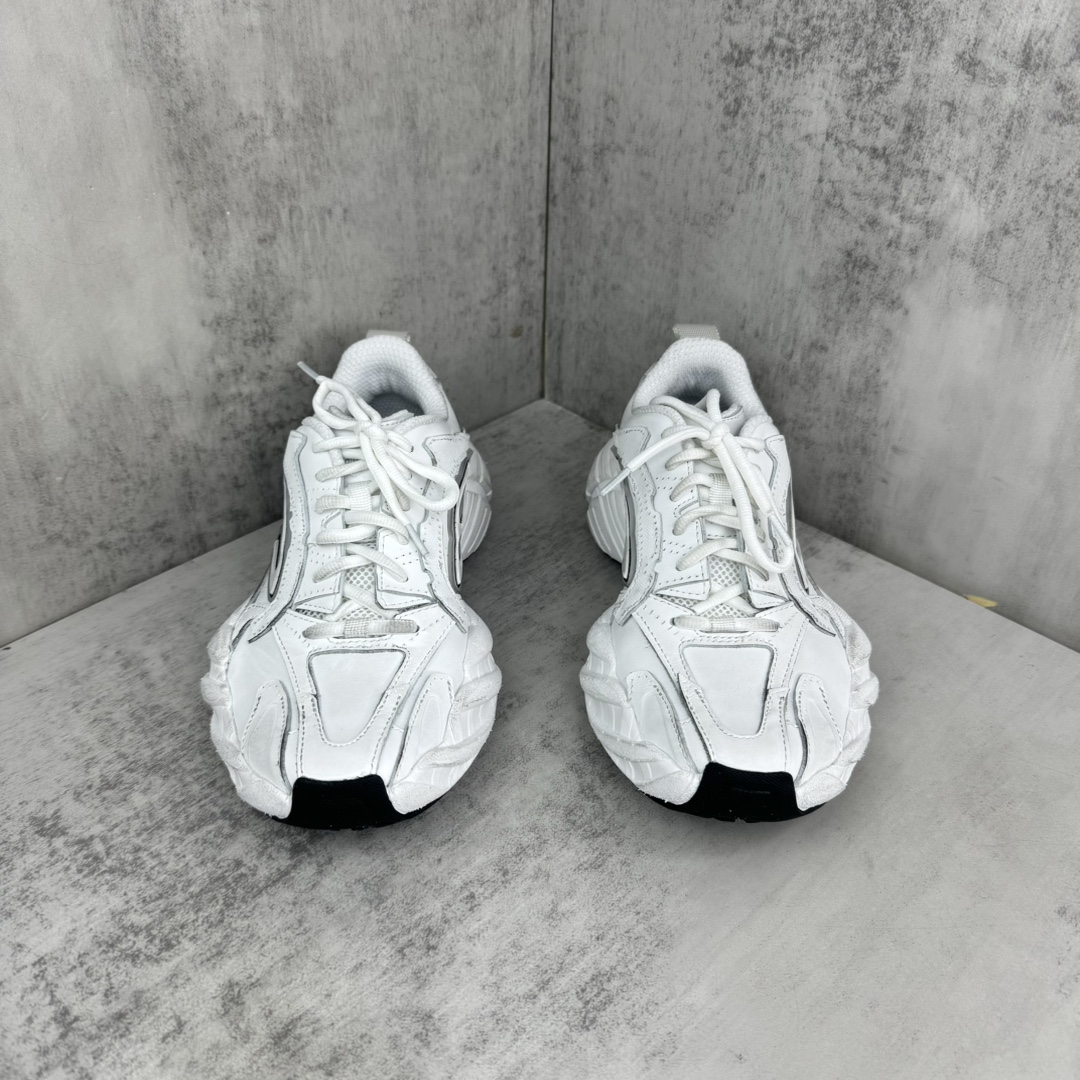 Balenciaga 高仿復古跑鞋 男款白色流線設計 簡約質感百搭｜歐美奢侈品精品推薦