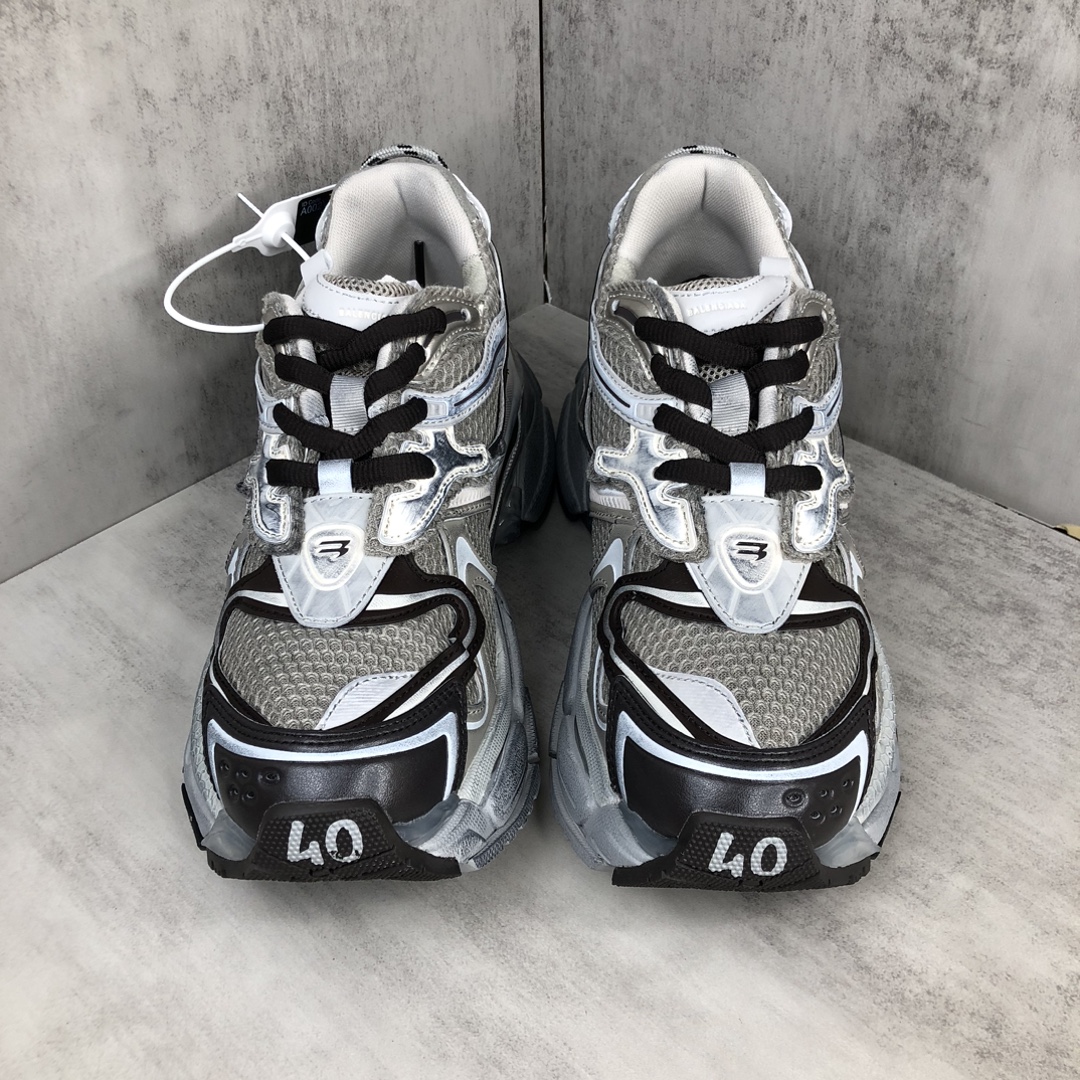 Balenciaga 一比一復刻男鞋 米灰銀黑撞色 跑鞋設計潮流典範｜歐美奢侈品精品推薦