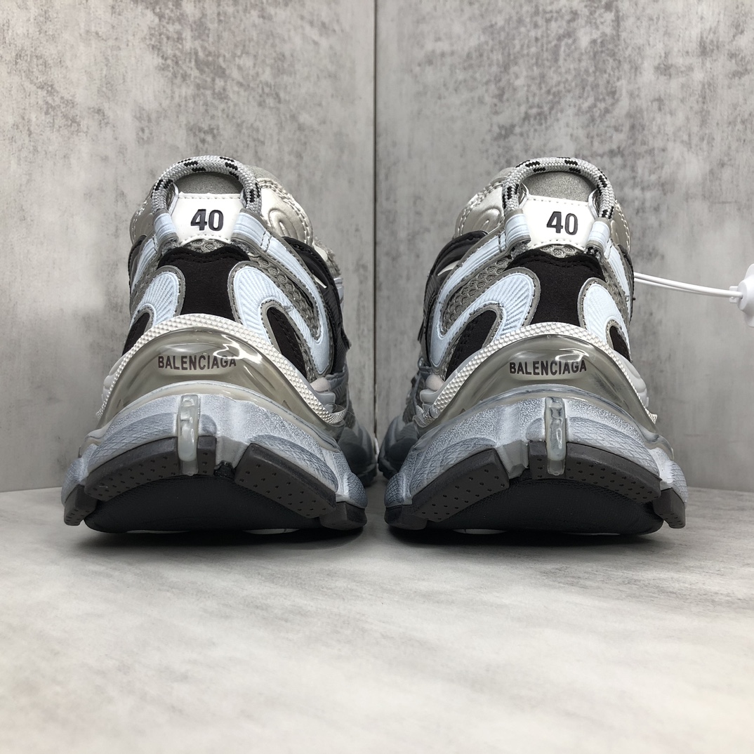 Balenciaga 一比一復刻男鞋 米灰銀黑撞色 跑鞋設計潮流典範｜歐美奢侈品精品推薦