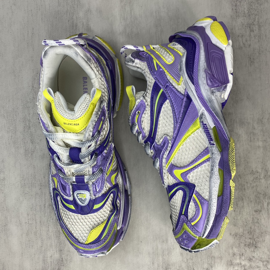 Balenciaga A貨等級男鞋 白紫撞色亮眼設計 透氣舒適網布鞋| 13 Balenciaga A貨等級男鞋 白紫撞色亮眼設計 透氣舒適網布鞋