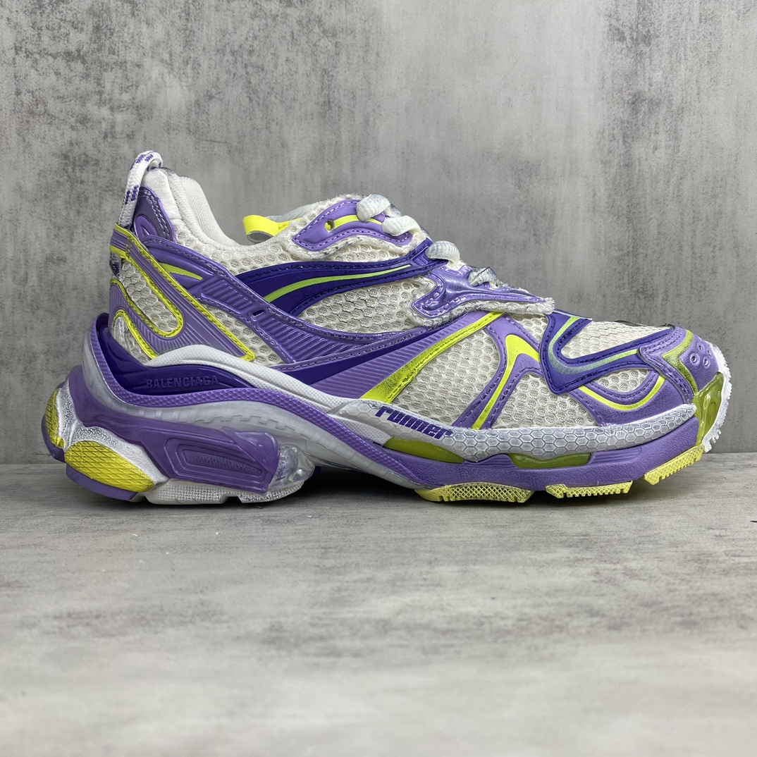 Balenciaga A貨等級男鞋 白紫撞色亮眼設計 透氣舒適網布鞋| 10 Balenciaga A貨等級男鞋 白紫撞色亮眼設計 透氣舒適網布鞋