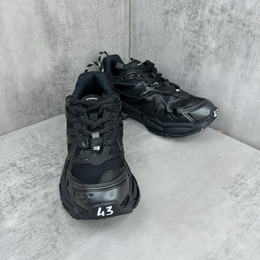 Balenciaga 原單男鞋 全黑網布跑鞋 簡約百搭街頭款推薦