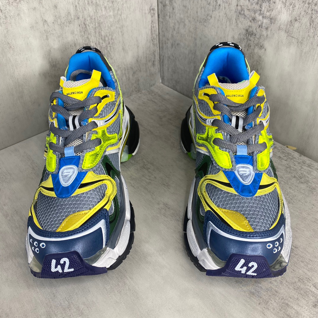 Balenciaga 高仿跑鞋 男款灰黃撞色設計 潮流拼接強烈視覺｜歐美奢侈品精品推薦