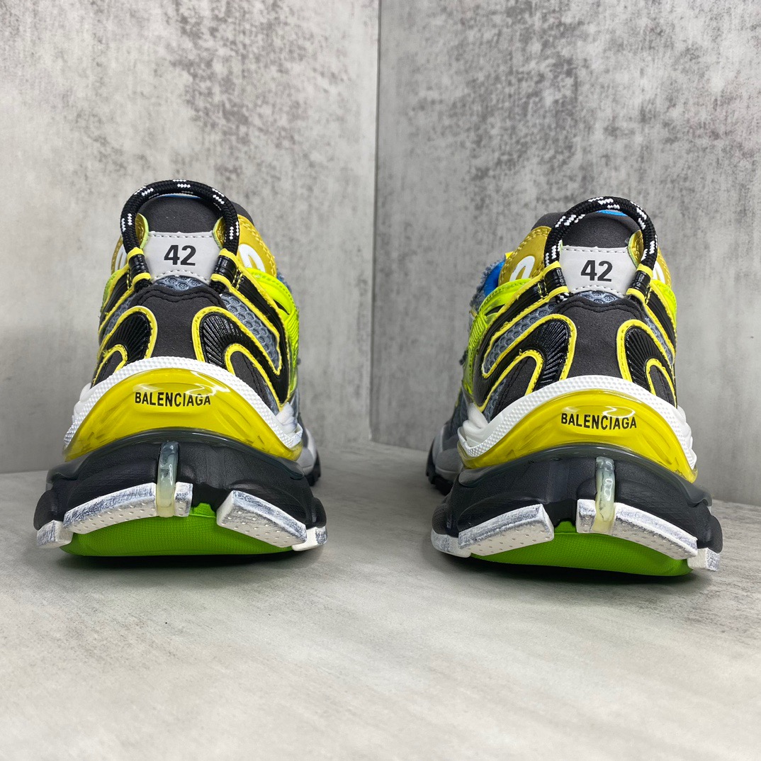 Balenciaga 高仿跑鞋 男款灰黃撞色設計 潮流拼接強烈視覺｜歐美奢侈品精品推薦