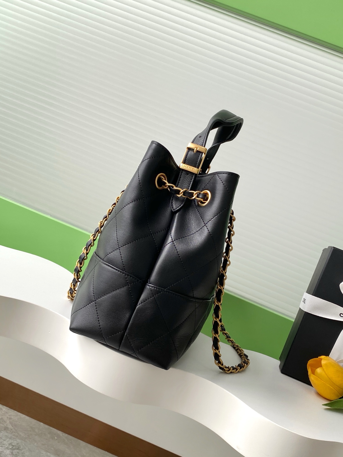 Chanel 高仿黑色肩背托特包 菱格鏈條設計 女用大容量通勤包款| 13 Chanel 高仿黑色肩背托特包 菱格鏈條設計 女用大容量通勤包款