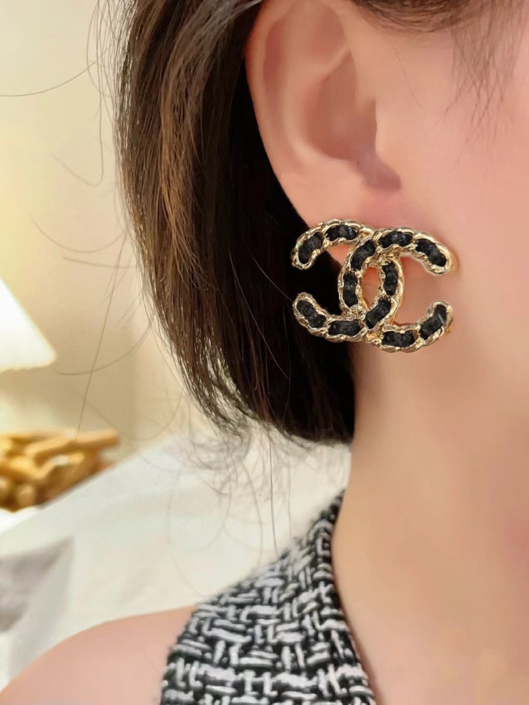 Chanel 一比一珍珠星型雙C耳環 可愛奢華造型 女生百搭設計款| 14 Chanel 一比一珍珠星型雙C耳環 可愛奢華造型 女生百搭設計款