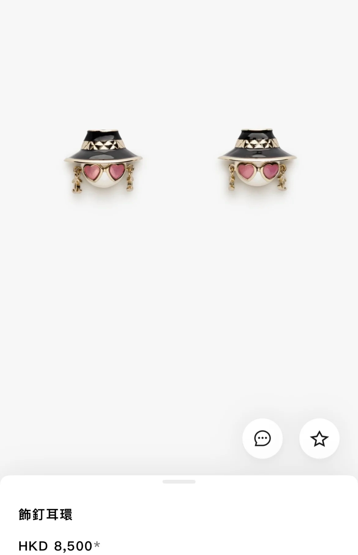 Chanel 高仿黑鑽雙C垂墜耳環 金屬雕紋復古設計款| 7 Chanel 高仿黑鑽雙C垂墜耳環 金屬雕紋復古設計款