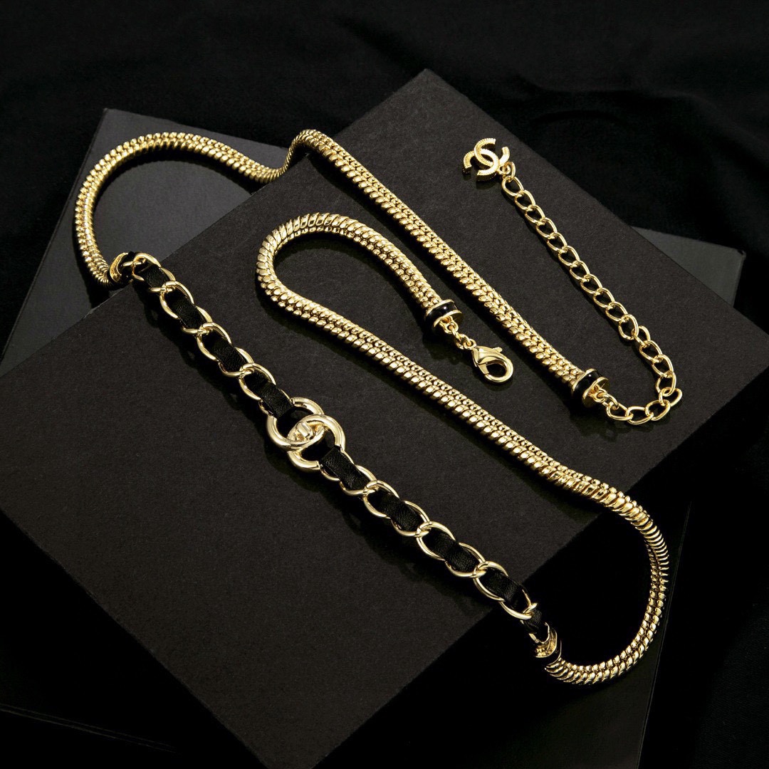 Chanel A貨復古雙C金鏈腰鍊 女款氣質腰部飾品| 8 Chanel A貨復古雙C金鏈腰鍊 女款氣質腰部飾品