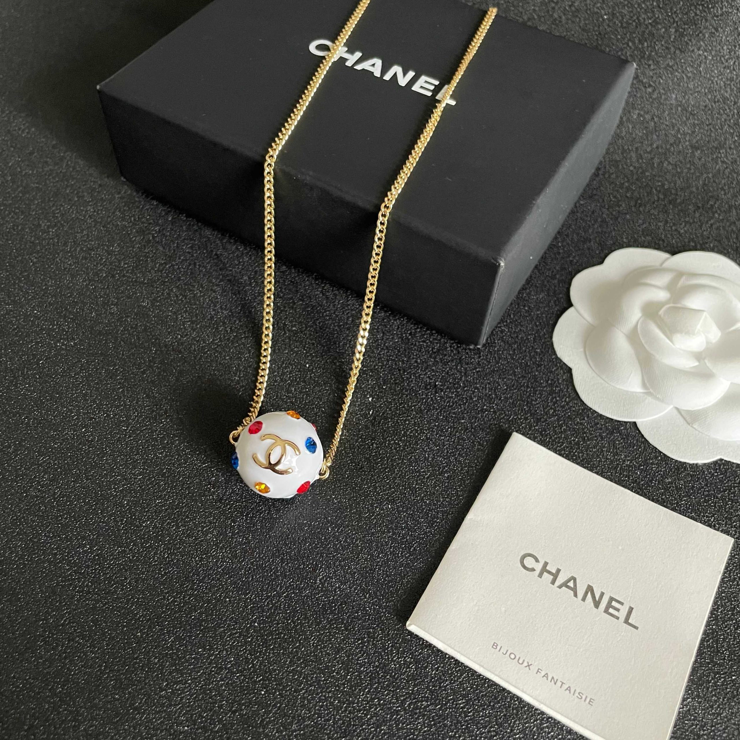 Chanel A貨波點圓珠LOGO項鍊 趣味造型金屬鍊條百搭款| 11 Chanel A貨波點圓珠LOGO項鍊 趣味造型金屬鍊條百搭款
