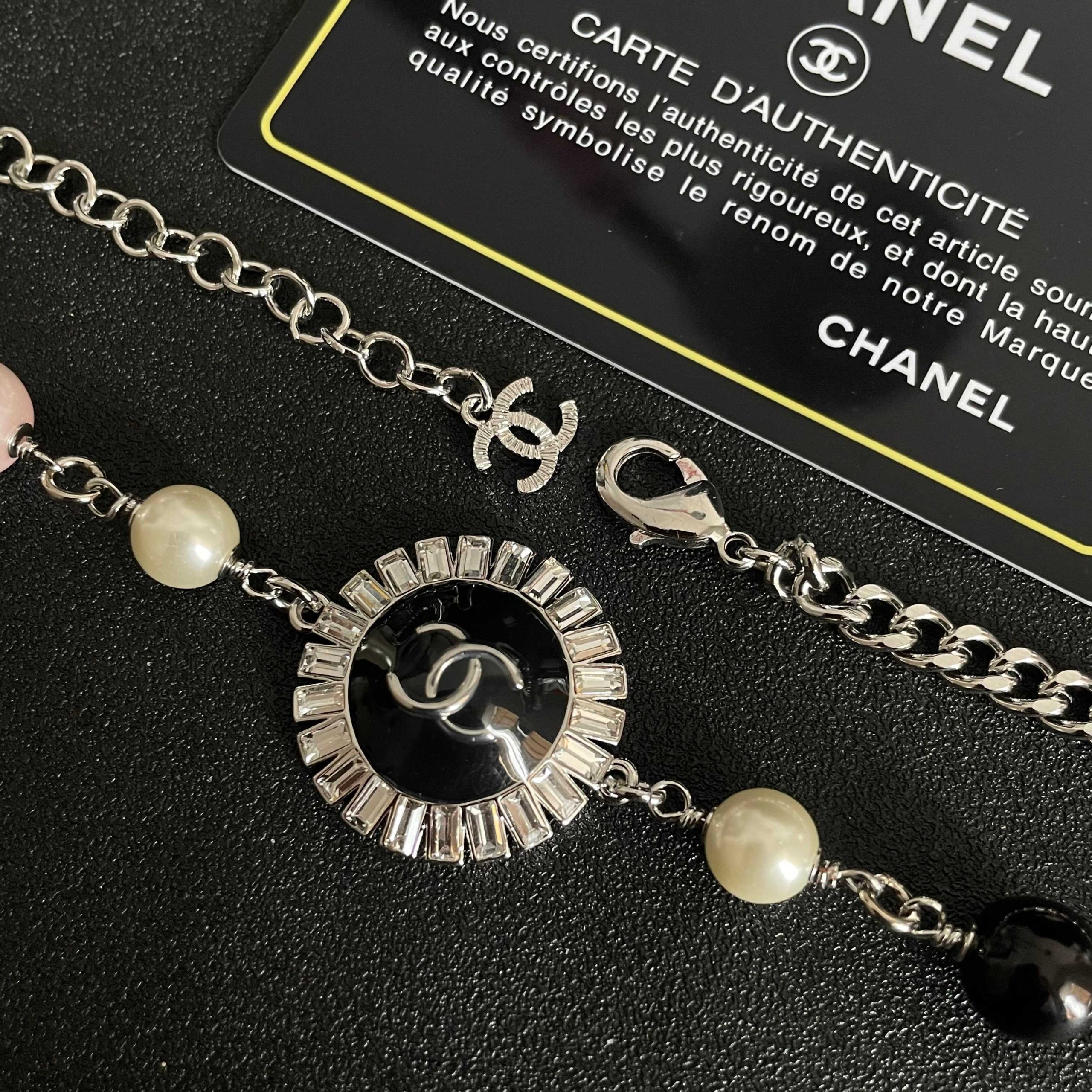 Chanel原單黑金珍珠項鍊 女款混搭珍珠鏈復古主題造型頸鍊｜歐美奢侈品精品推薦