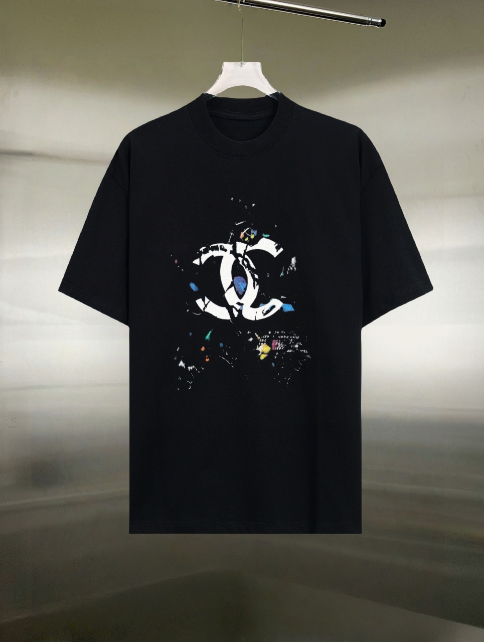 Chanel A貨短袖T恤｜彩繪潑墨雙C設計 街頭風吸睛款