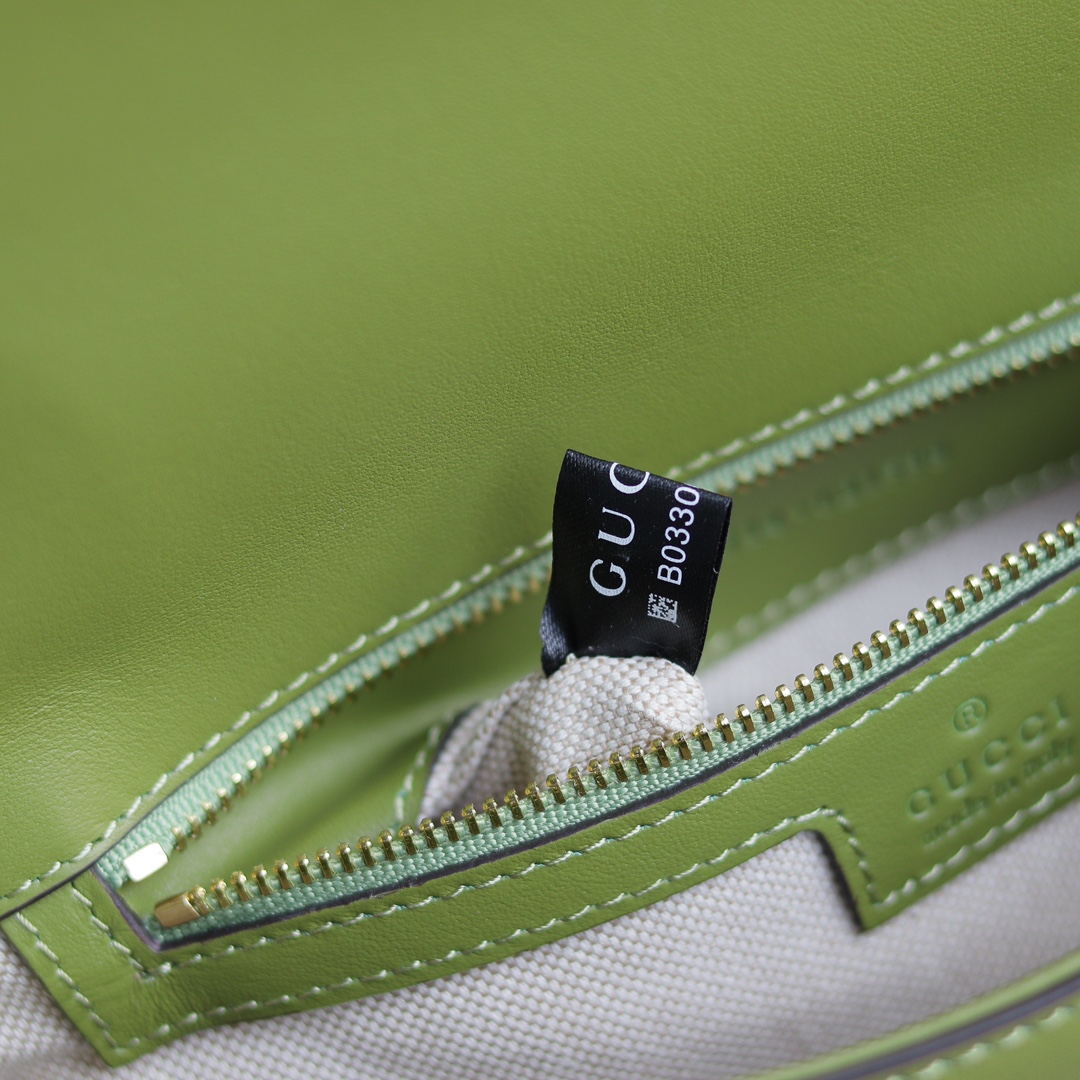 Gucci一比一女款翻蓋包 草綠色Blondie系列小圓標設計|超A仿原單精品圖片 7 Gucci一比一女款翻蓋包 草綠色Blondie系列小圓標設計|歐美奢侈品精品推薦