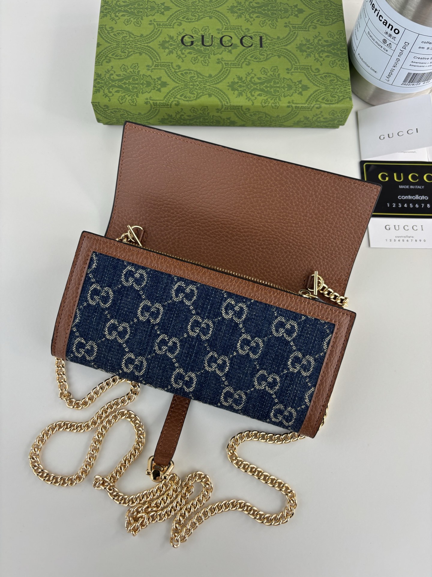 Gucci高仿女用喬姬包 牛仔GG老花金鍊鏈條設計優雅百搭|超A仿原單精品圖片 10 Gucci高仿女用喬姬包 牛仔GG老花金鍊鏈條設計優雅百搭|歐美奢侈品精品推薦