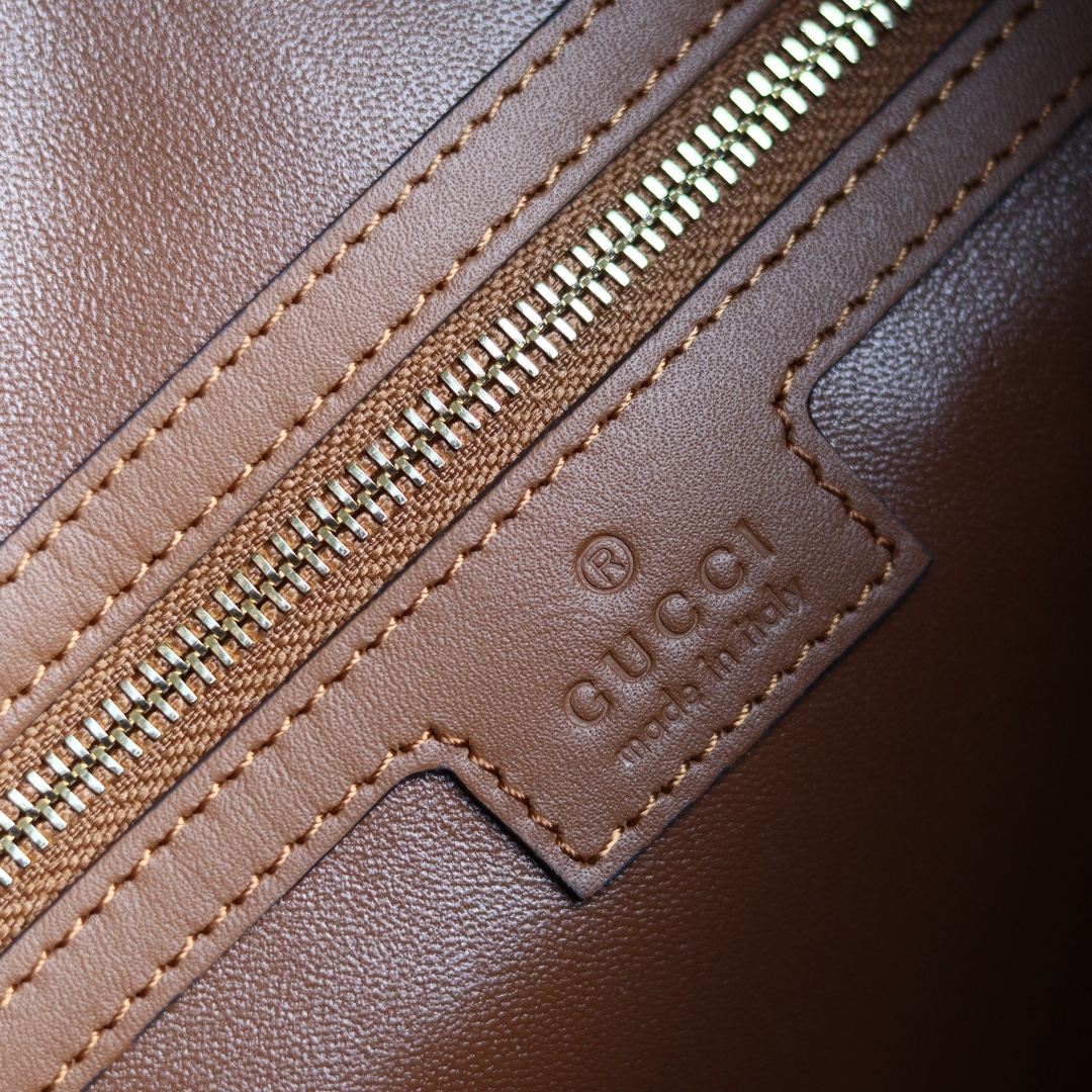 Gucci精品仿製Jackie 1961棕色肩背包 女士通勤百搭款|超A仿原單精品圖片 8 Gucci精品仿製Jackie 1961棕色肩背包 女士通勤百搭款|歐美奢侈品精品推薦