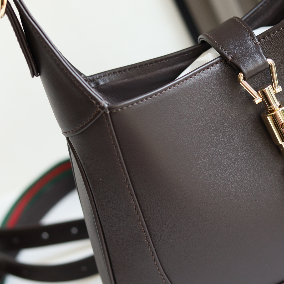 Gucci一比一Jackie 1961手提包 深咖色皮革金屬釦女包|超A仿原單精品圖片 11 Gucci一比一Jackie 1961手提包 深咖色皮革金屬釦女包|歐美奢侈品精品推薦