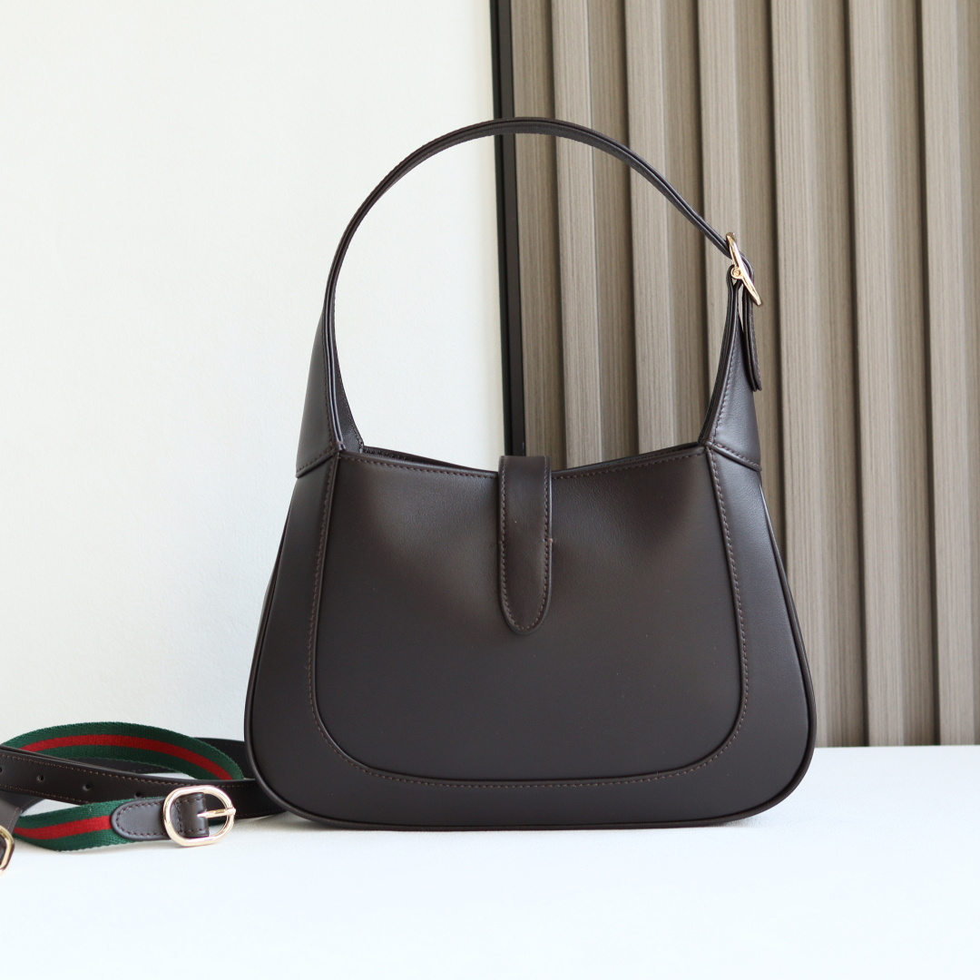 Gucci一比一Jackie 1961手提包 深咖色皮革金屬釦女包|超A仿原單精品圖片 7 Gucci一比一Jackie 1961手提包 深咖色皮革金屬釦女包|歐美奢侈品精品推薦