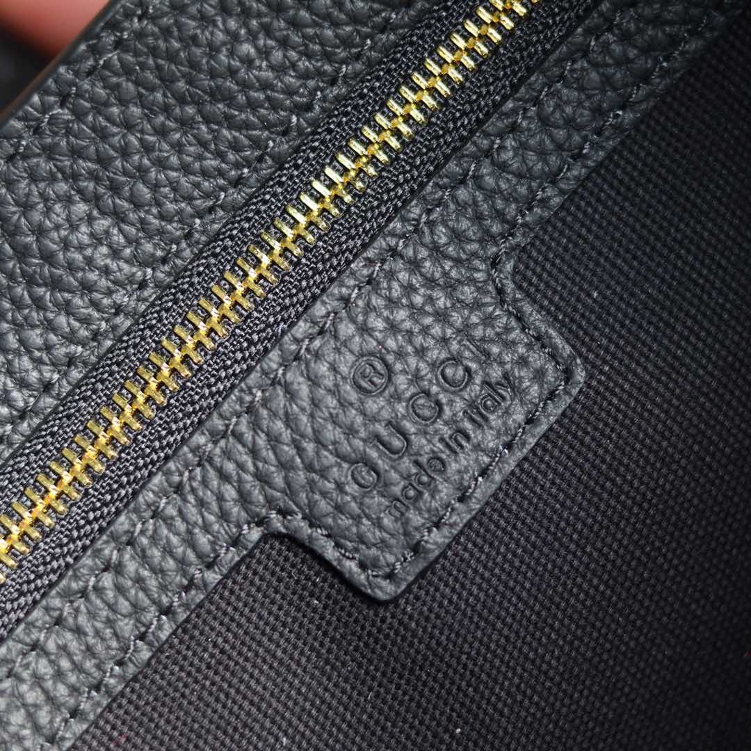 Gucci精品仿製Jackie 1961黑色肩背包 荔枝皮革簡約設計款| 8 Gucci精品仿製Jackie 1961黑色肩背包 荔枝皮革簡約設計款