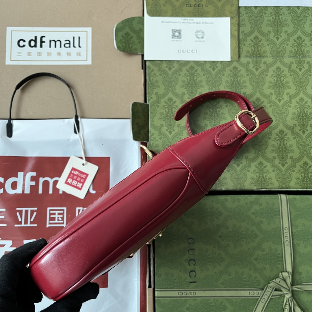 Gucci高仿Jackie 1961紅色手提包 亮面皮革展現時尚風采|超A仿原單精品圖片 12 Gucci高仿Jackie 1961紅色手提包 亮面皮革展現時尚風采|歐美奢侈品精品推薦