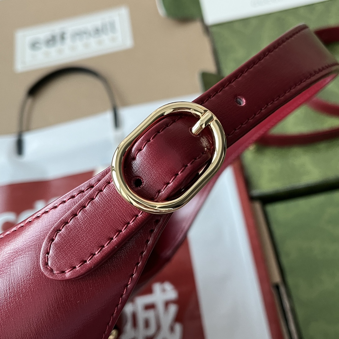 Gucci高仿Jackie 1961紅色手提包 亮面皮革展現時尚風采|超A仿原單精品圖片 9 Gucci高仿Jackie 1961紅色手提包 亮面皮革展現時尚風采|歐美奢侈品精品推薦