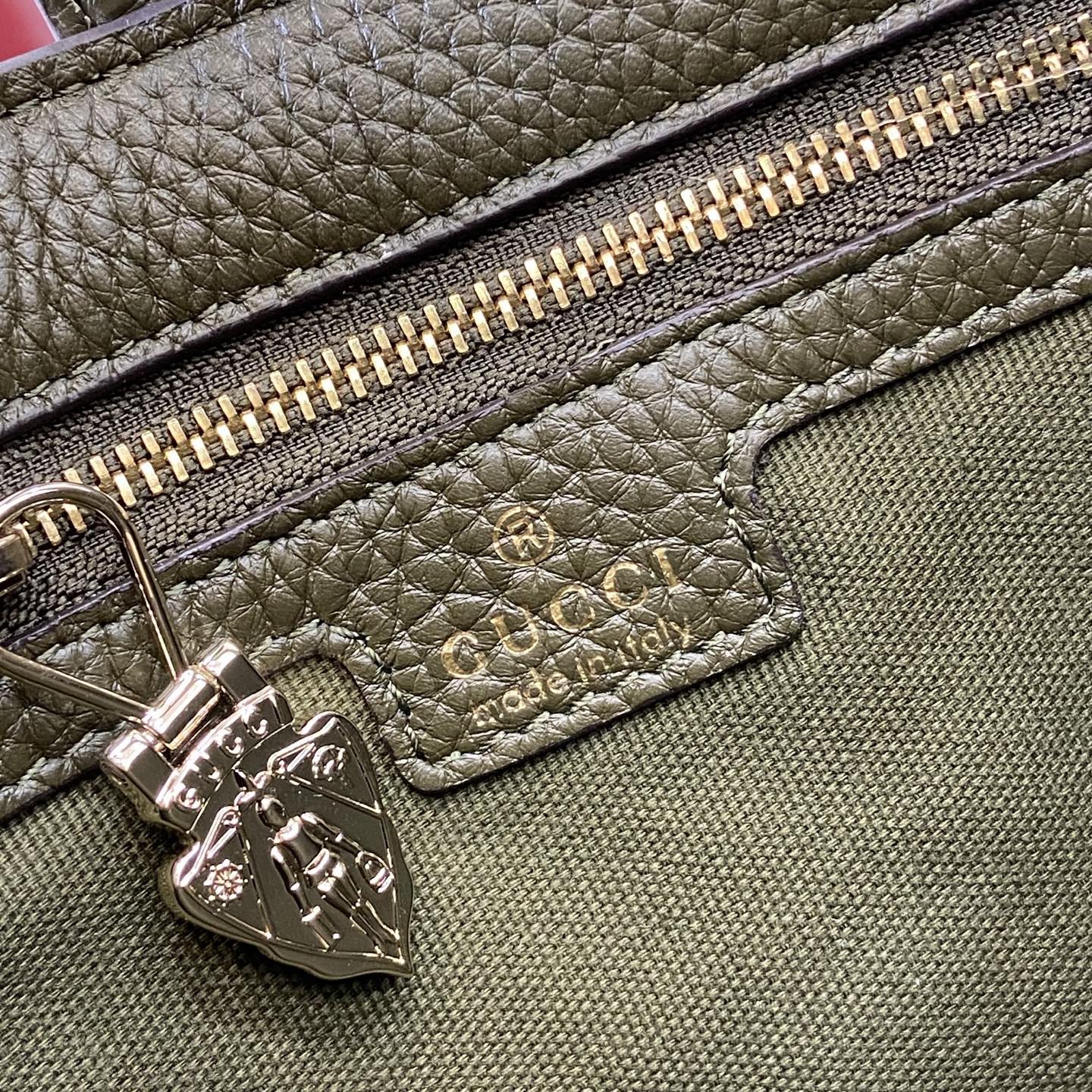 Gucci一比一Jackie 1961軍綠肩背包 新版粒面皮革質感升級｜歐美奢侈品精品推薦