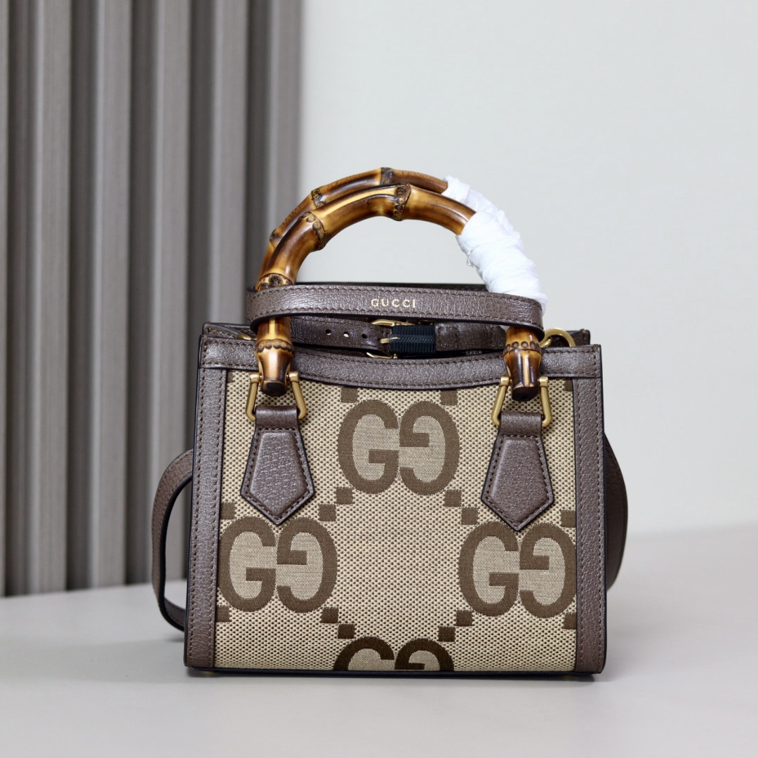 GucciA貨Bamboo 1947放大GG竹節帆布方包特大號 肩背手提兩用|超A仿原單精品圖片 7 GucciA貨Bamboo 1947放大GG竹節帆布方包特大號 肩背手提兩用|歐美奢侈品精品推薦