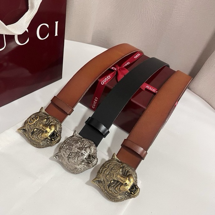 Gucci A貨老虎頭皮帶系列 三色真皮野性風格男款|超A仿原單精品圖片 14 Gucci A貨老虎頭皮帶系列 三色真皮野性風格男款|歐美奢侈品精品推薦