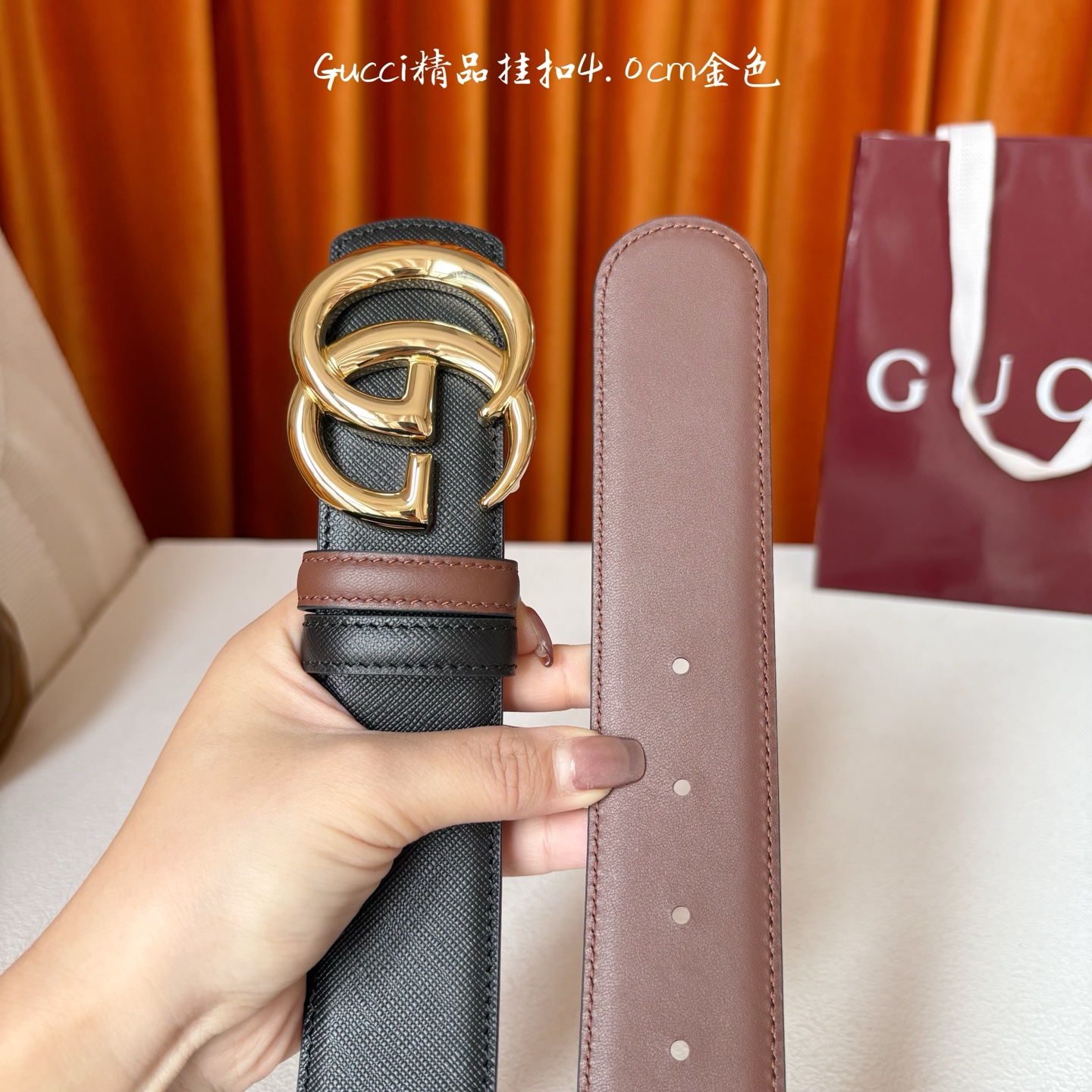 Gucci 原單雙圈G標誌皮帶 4cm寬版造型多色可選|超A仿原單精品圖片 9 Gucci 原單雙圈G標誌皮帶 4cm寬版造型多色可選|歐美奢侈品精品推薦