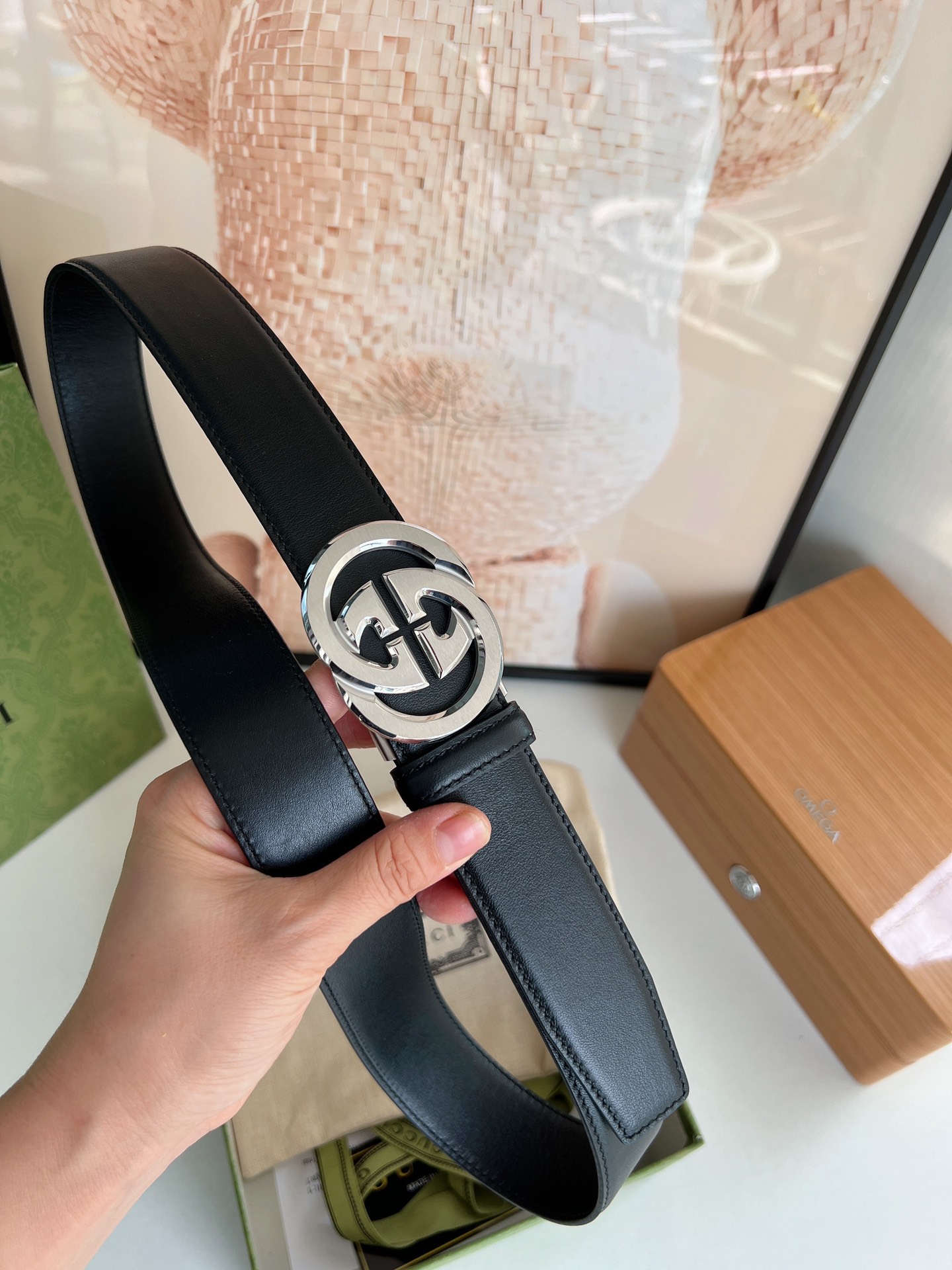 Gucci 精品仿製鏤空G扣皮帶 男士質感黑皮革款|超A仿原單精品圖片 13 Gucci 精品仿製鏤空G扣皮帶 男士質感黑皮革款|歐美奢侈品精品推薦