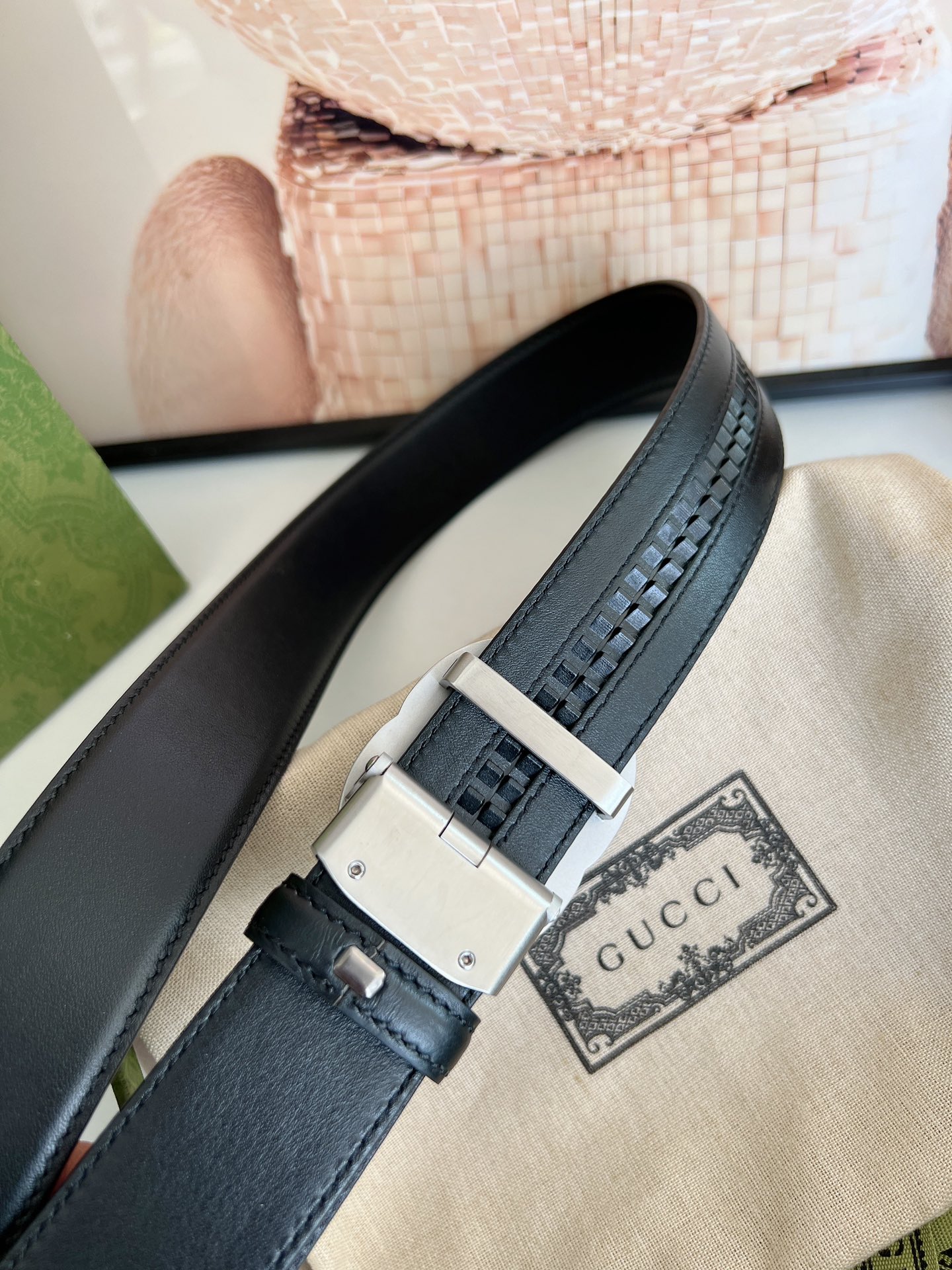 Gucci 精品仿製鏤空G扣皮帶 男士質感黑皮革款|超A仿原單精品圖片 11 Gucci 精品仿製鏤空G扣皮帶 男士質感黑皮革款|歐美奢侈品精品推薦