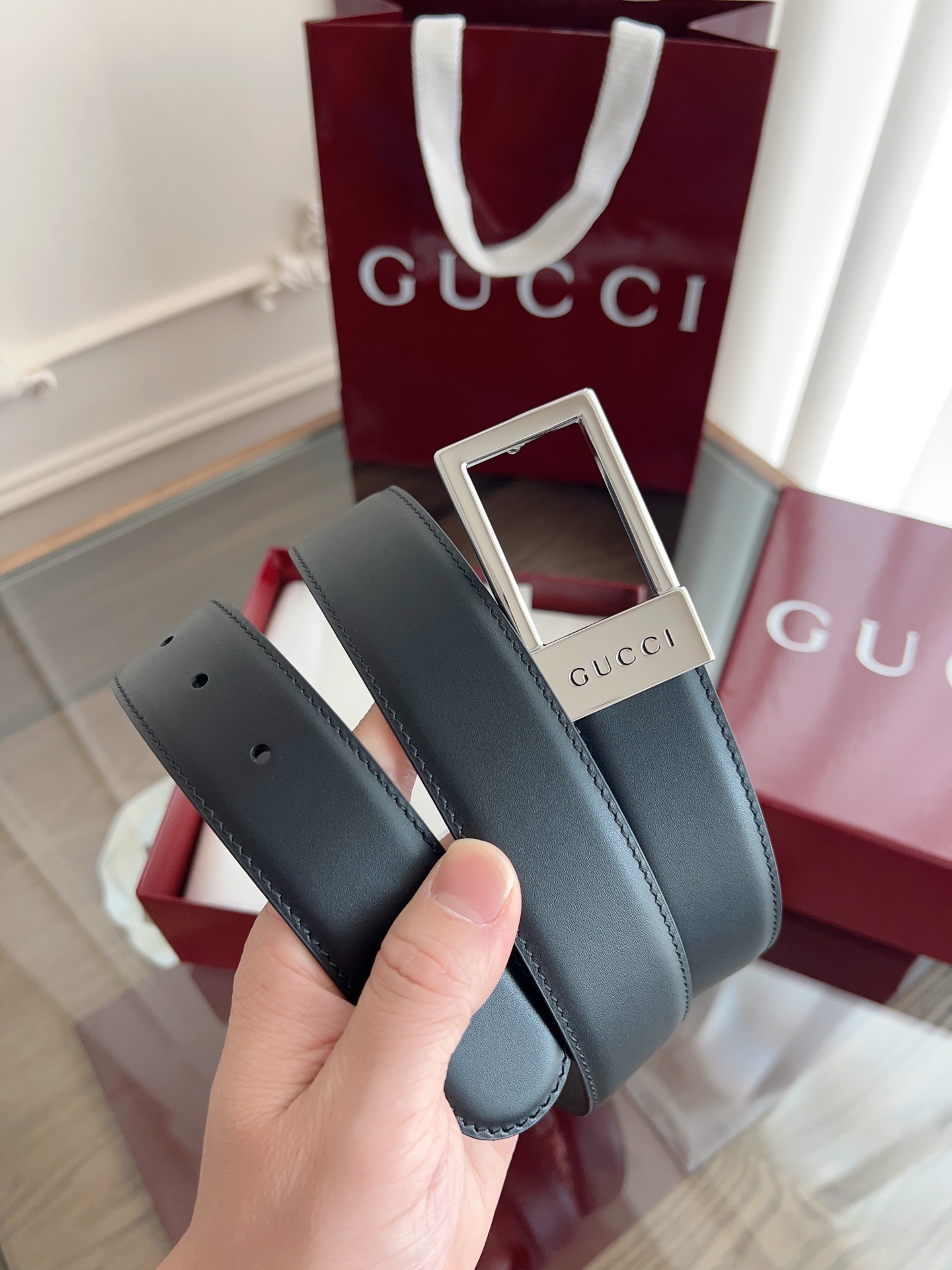 Gucci 高仿窄版方扣皮帶 男士多色壓紋造型款|超A仿原單精品圖片 14 Gucci 高仿窄版方扣皮帶 男士多色壓紋造型款|歐美奢侈品精品推薦
