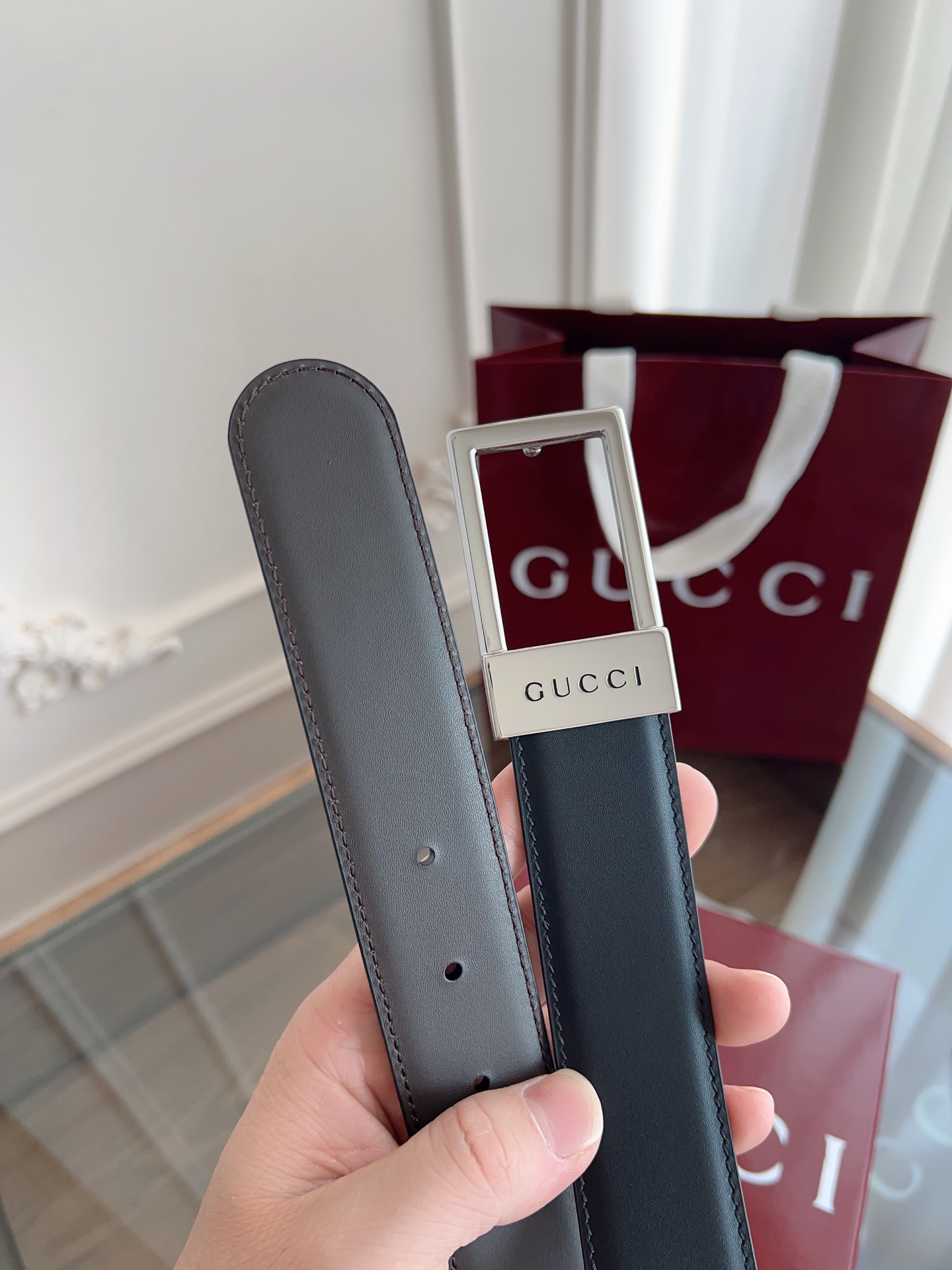 Gucci 高仿窄版方扣皮帶 男士多色壓紋造型款|超A仿原單精品圖片 13 Gucci 高仿窄版方扣皮帶 男士多色壓紋造型款|歐美奢侈品精品推薦