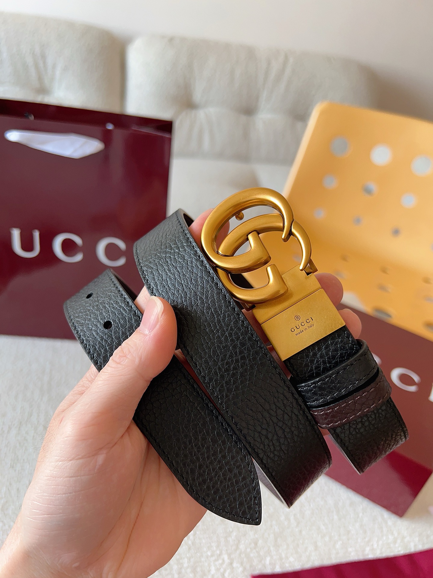 Gucci A貨金扣皮帶四色拼接設計 男士復古造型款|超A仿原單精品圖片 14 Gucci A貨金扣皮帶四色拼接設計 男士復古造型款|歐美奢侈品精品推薦