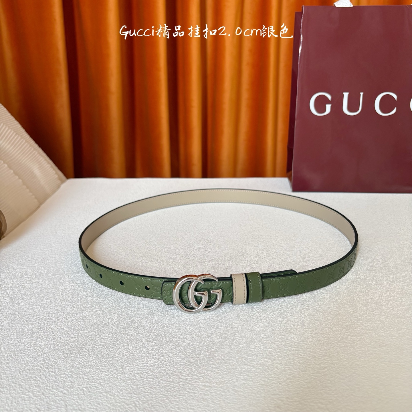 Gucci 精品仿製雙G窄版皮帶 女款繽紛多色造型設計|超A仿原單精品圖片 8 Gucci 精品仿製雙G窄版皮帶 女款繽紛多色造型設計|歐美奢侈品精品推薦