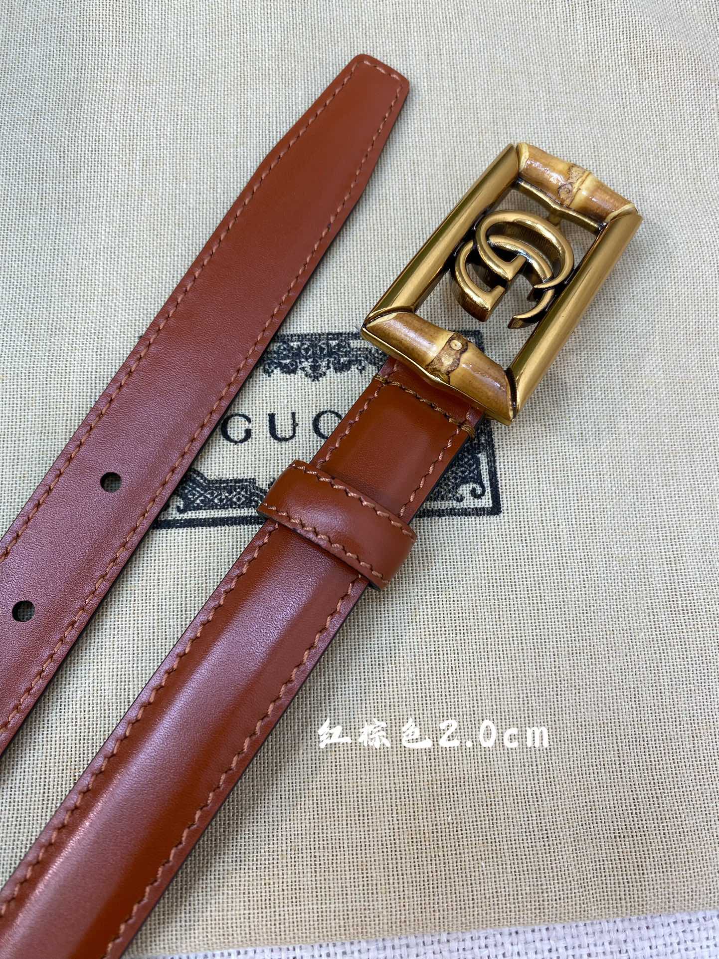 Gucci 高仿八字竹節LOGO皮帶 女款復古2.0cm設計|超A仿原單精品圖片 12 Gucci 高仿八字竹節LOGO皮帶 女款復古2.0cm設計|歐美奢侈品精品推薦